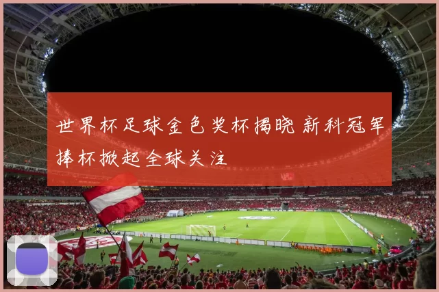 世界杯足球金色奖杯揭晓 新科冠军捧杯掀起全球关注
