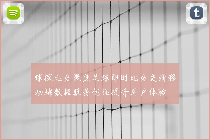 球探比分聚焦足球即时比分更新移动端数据服务优化提升用户体验